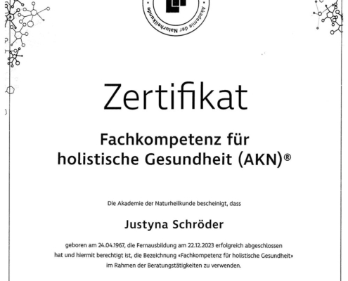 Fachkompetenz für Holstische Gesundheit