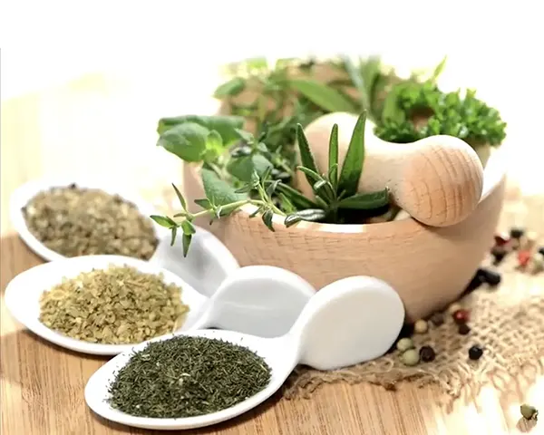 Kräuter und Vitamine Nahrungsergänzung und Antiparasitenkur